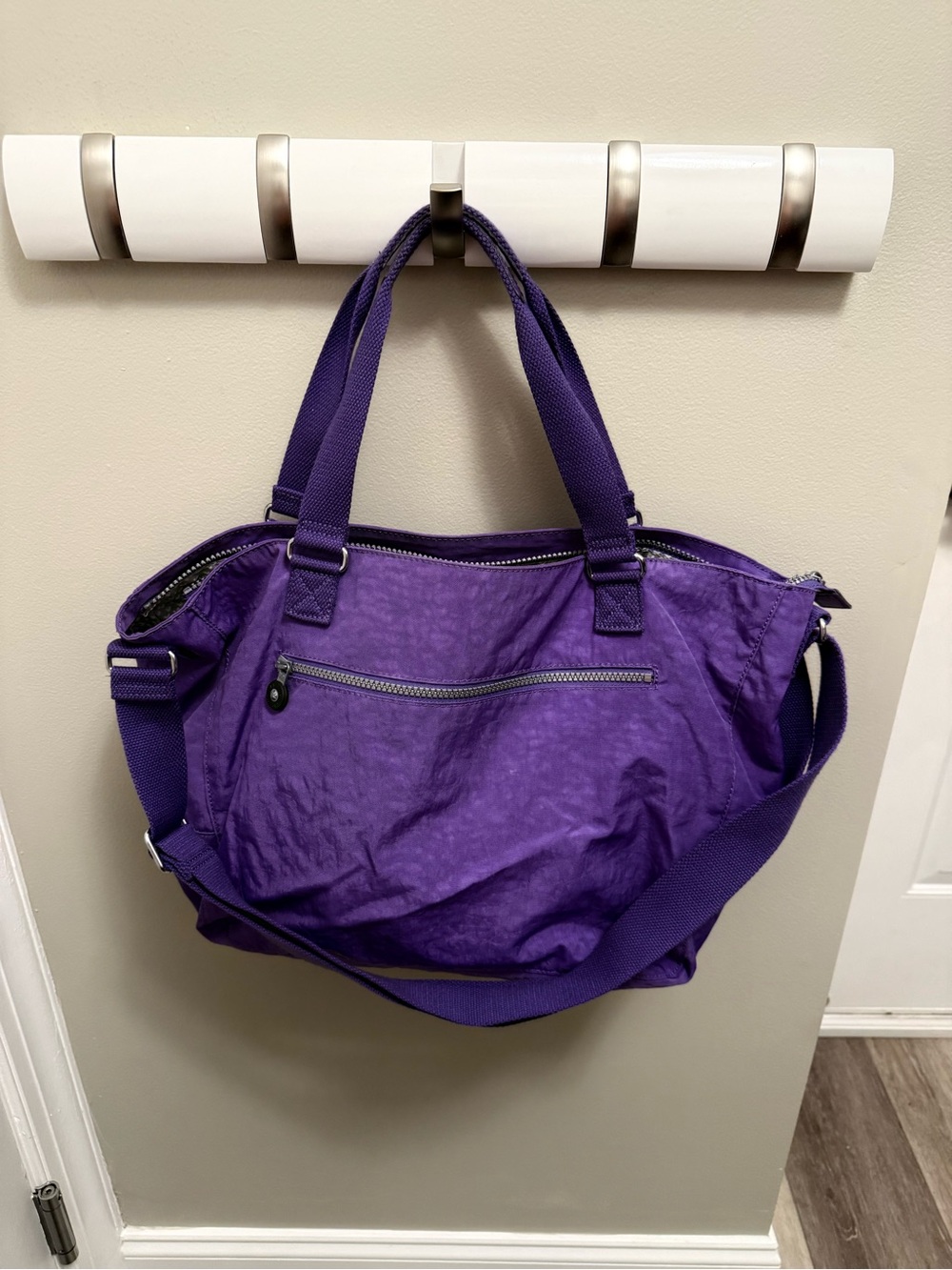 Kipling Maxwell Tote Bag in Purple - Picture 2 of 8
